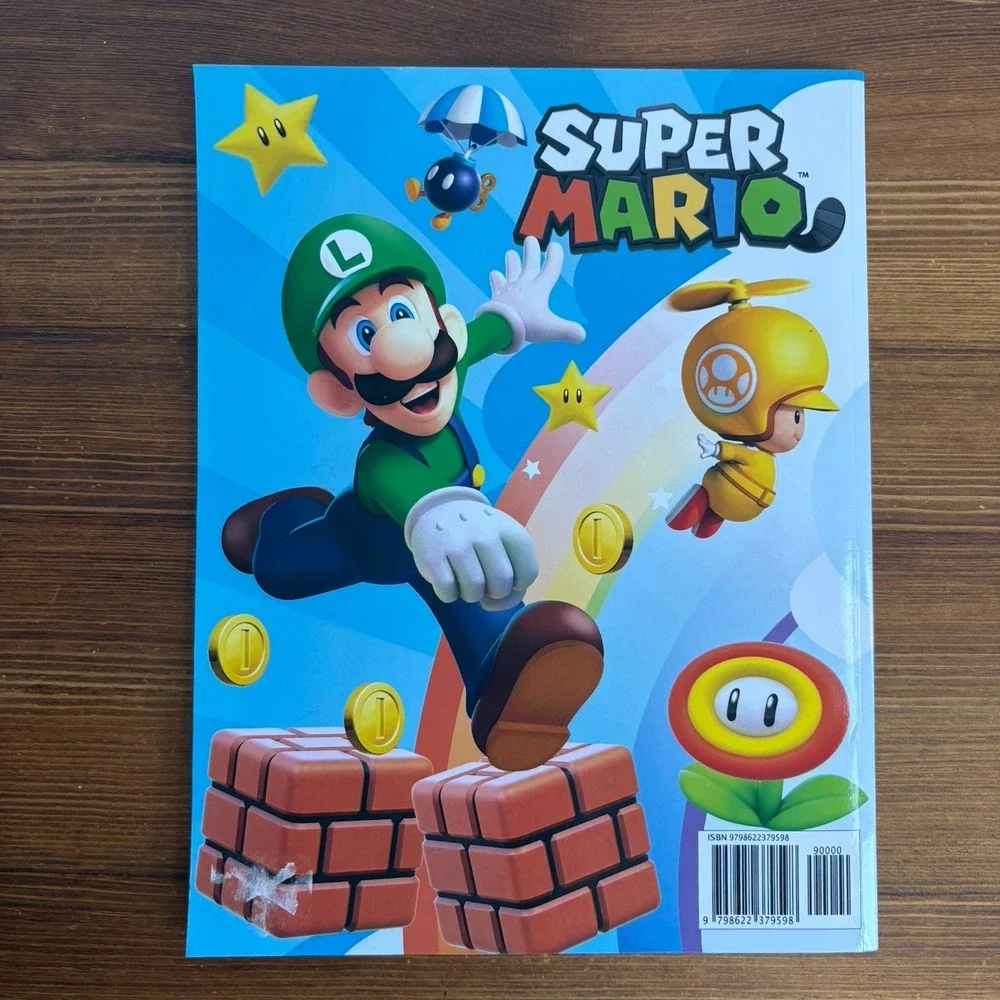 Super Mario Activity Book for Kids Coloring Puzzles Mazes Paperback